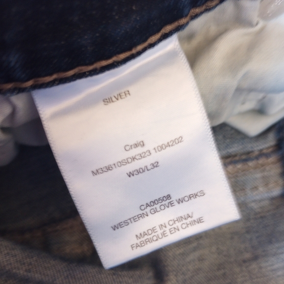 Silver Jeans Co. Bootcut Jeans Womens 30x30 Blue Dark Wash Denim Zip Fly - Picture 8 of 15